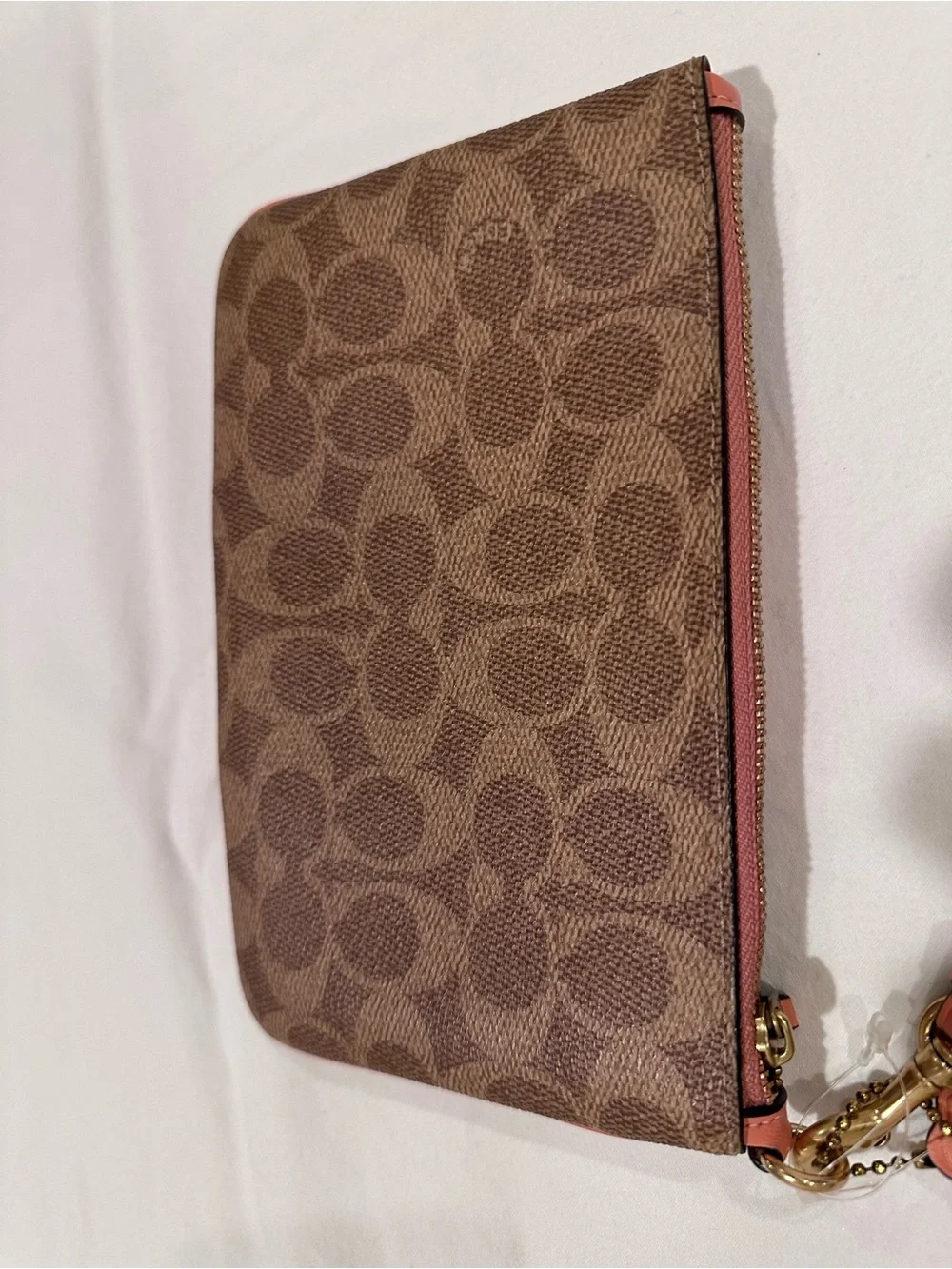 Coach wristlet brown